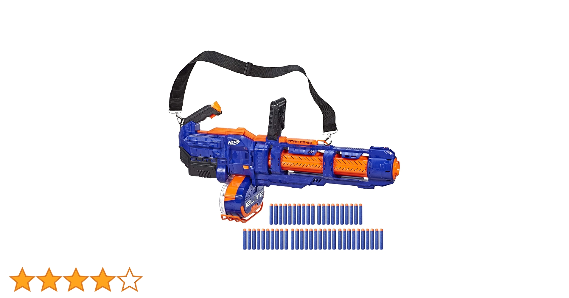 美品　Nerf Elite タイタン　CS50 球50付き Nerf Elite Titan CS-50: Fully Motorized Toy Blaster with 50